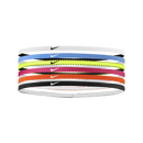 NIKE FLEX SLIM HEADBANDS LOGO WHITE/PINK/ORANGE (6X)