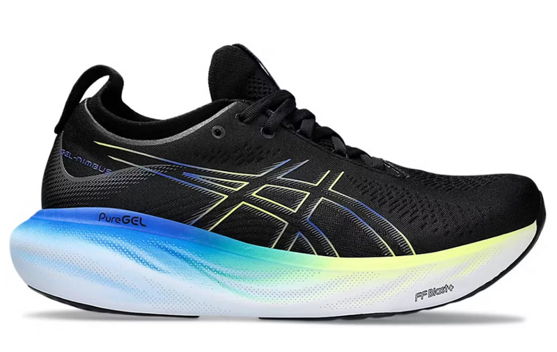 ASICS GEL-NIMBUS 25 BLACK/GLOW YELLOW MAN