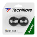 TECNIFIBRE SQUASH BALLS YELLOW DOT (2X)