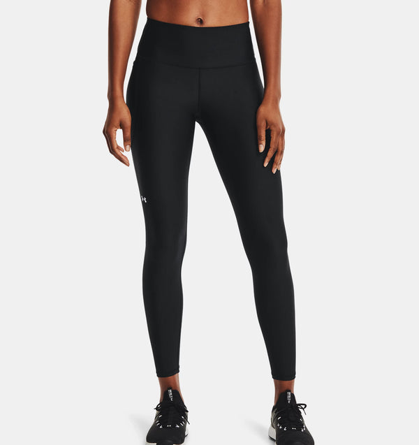 UNDER ARMOUR HEATGEAR® NO-SLIP WAISTBAND FULL-LENGTH LEGGINGS BLACK WOMAN