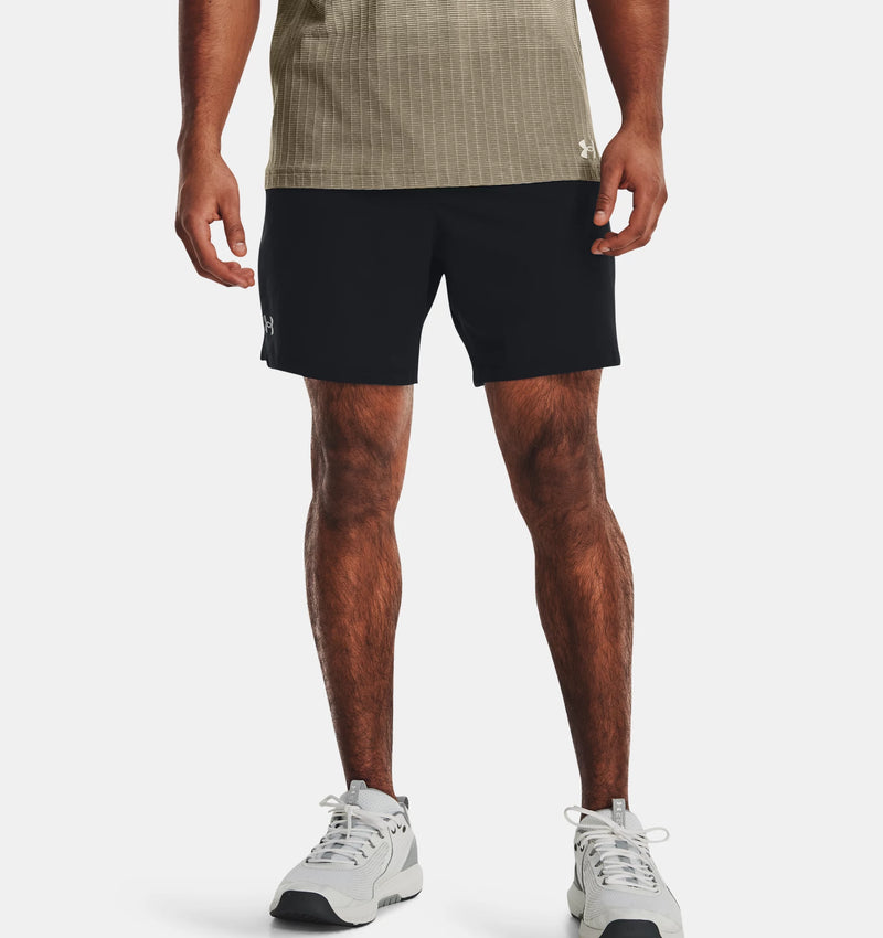 UNDER ARMOUR VANISH WOVEN 6" SHORTS BLACK MAN