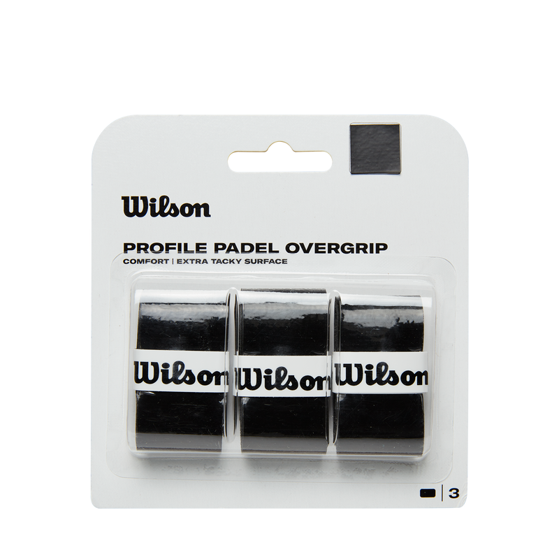 WILSON PADEL OVERGRIP BLACK (3X)