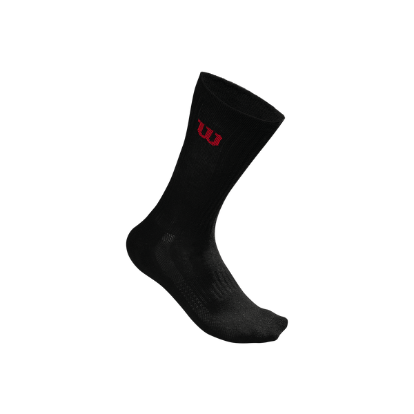 WILSON CREW SOCKS BLACK (3X)