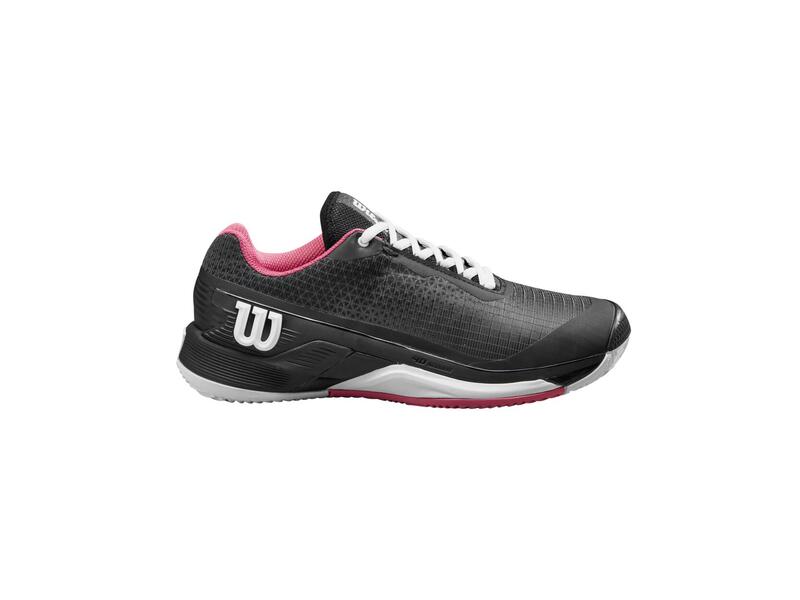 WILSON RUSH PRO 4.0 CLAY BLACK/HOT PINK WOMAN