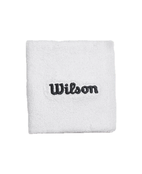 WILSON WRISTBAND WHITE/BLACK (2X)