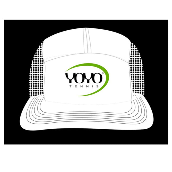 YOYO-TENNIS LIGHT LOGO CAP WHITE/GREEN