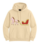 Phili-Riding Hoodie Pferdeanhänger Weihnachten Beige Damen