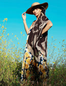 ADAMSBRO CASHMERE SCARF CHAIN BLACK