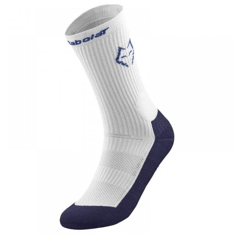 BABOLAT MID-CALF SOCKS LEBRON WHITE/ESTATE BLUE (1X)