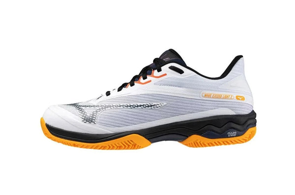 MIZUNO WAVE EXCEED LIGHT 2 PADEL WHITE/ORANGE MAN