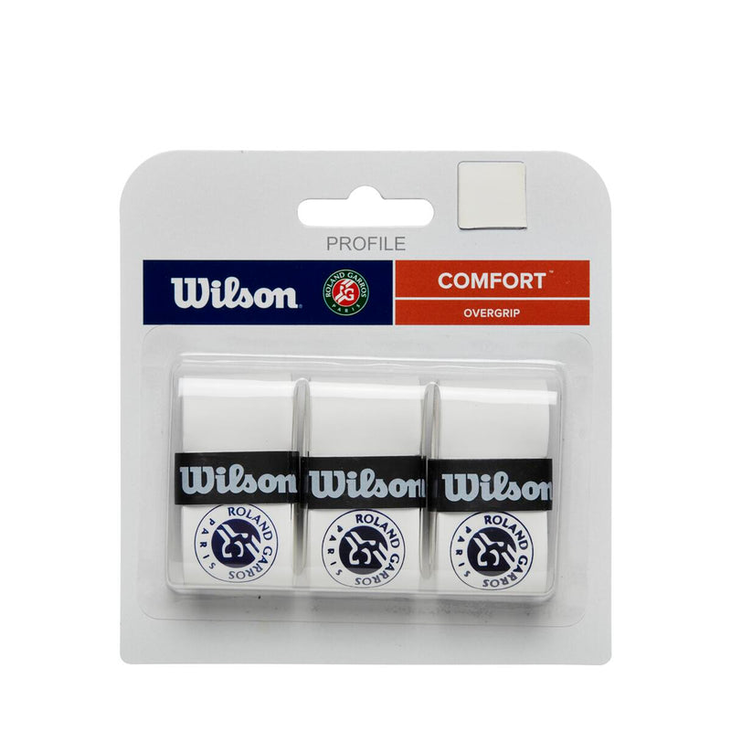 WILSON PROFILE OVERGRIP WHITE ROLAND GARROS 2025 (3X)