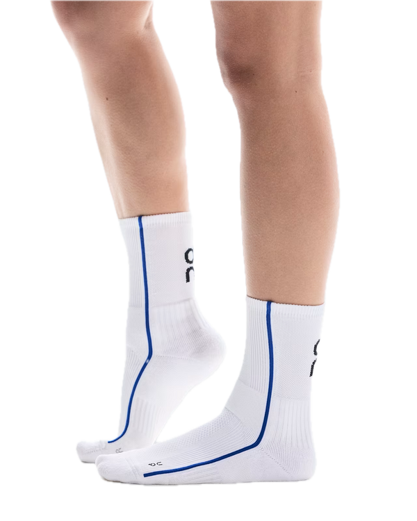 ON COURT SOCK HIGH WHITE/INDIGO