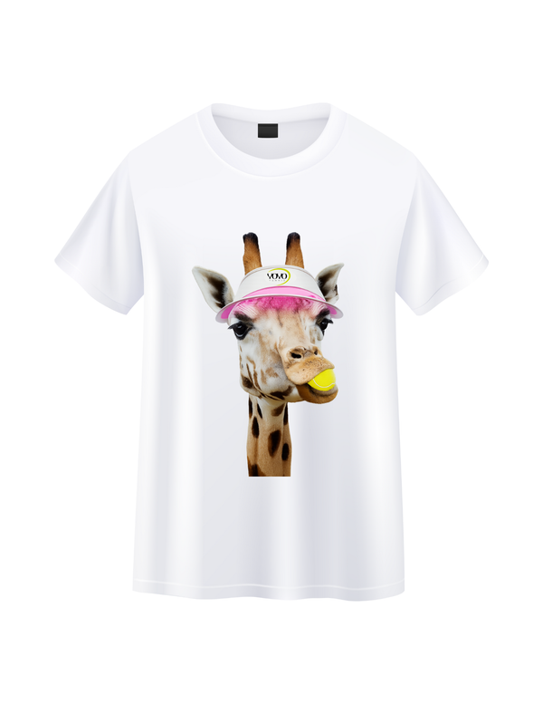 YOYO-TENNIS T-SHIRT GIRAFFE WHITE WOMEN