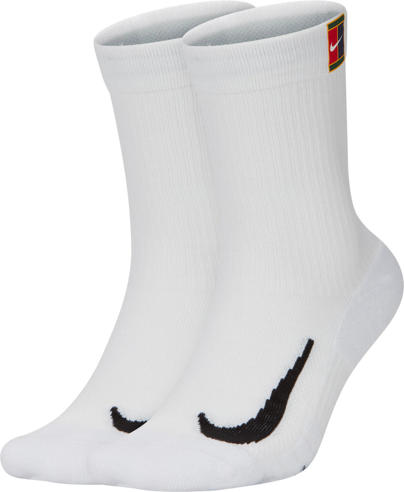 NIKE MULTIPLIER SOCKS TENNIS LOGO WHITE (2X)