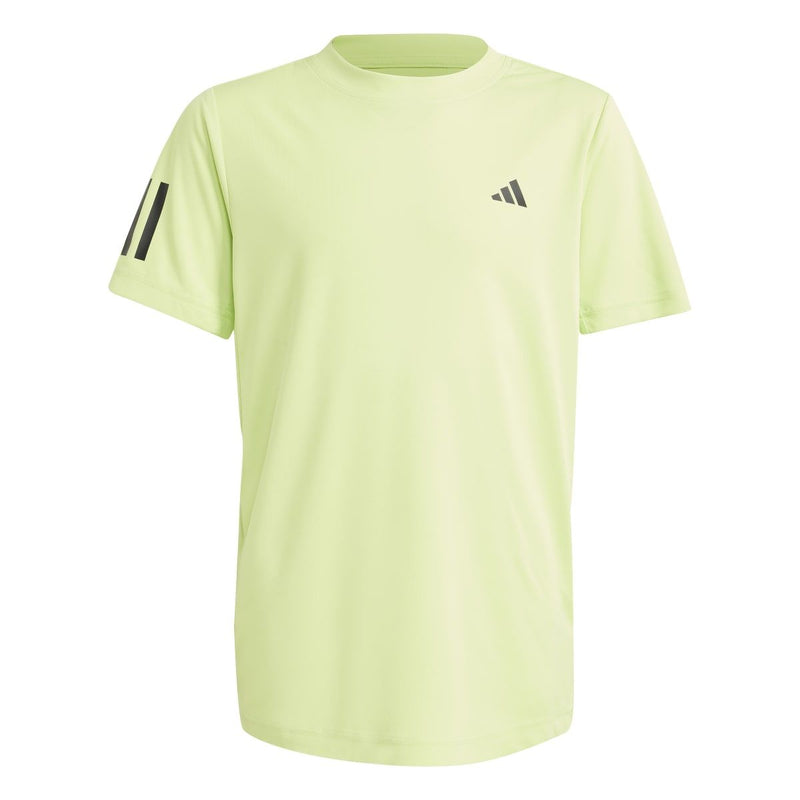 ADIDAS CLUB TENNIS 3-STRIPES TEE LIME BOY