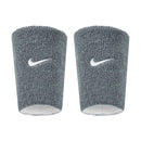 NIKE JUMBO WRISTBANDS REVERSIBLE GREY WHITE (2X)
