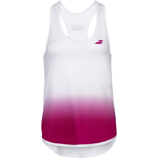 BABOLAT COMPLETE TANK TOP WHITE/RED GIRL