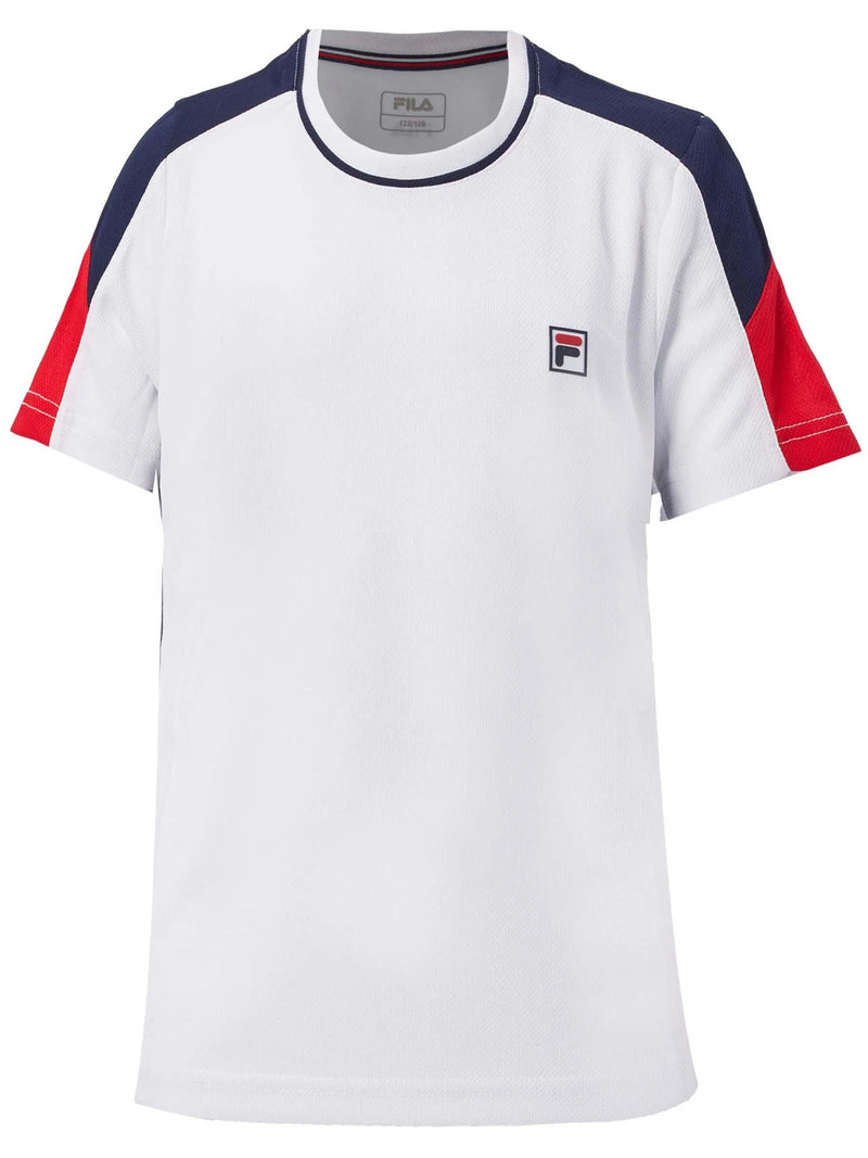 FILA T-SHIRT GABRIEL WHITE/NAVY BOY