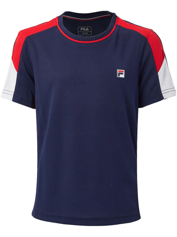 FILA T-SHIRT GABRIEL NAVY/RED BOY