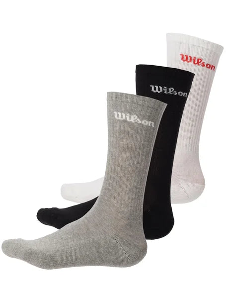 WILSON CREW LOGO SOCK MULTI (3X)