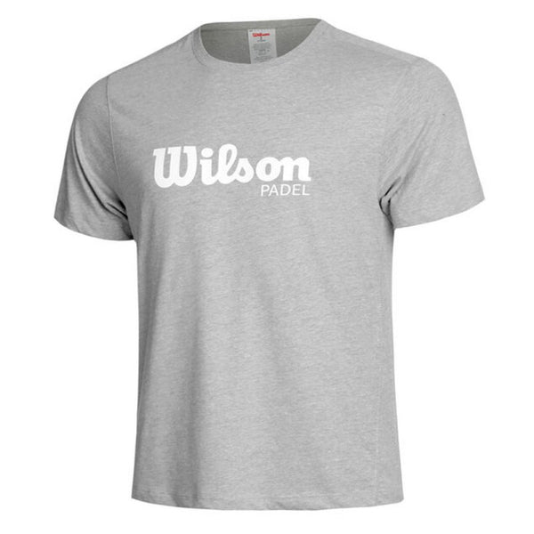 WILSON GRAPHIC TEE PADEL GREY MAN