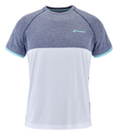 BABOLAT PLAY CREW NECK TEE GREY/WHITE MAN