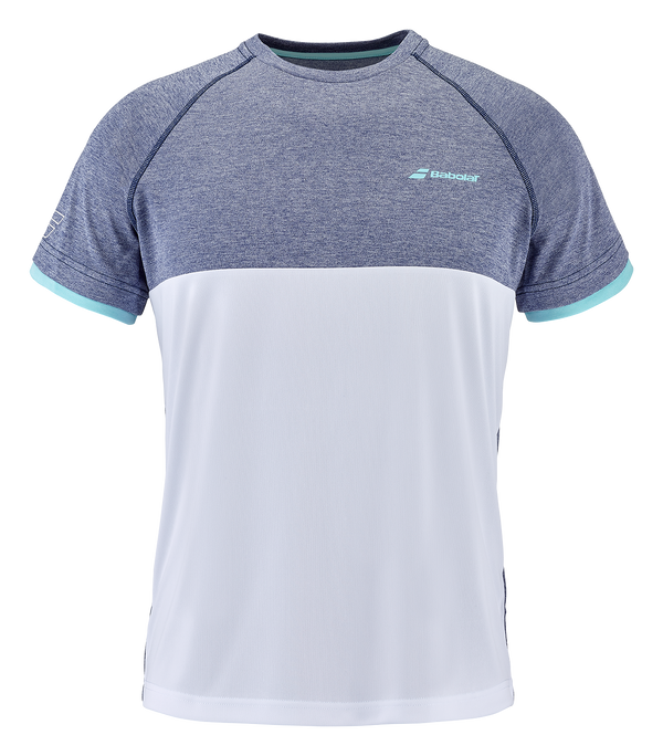 BABOLAT PLAY CREW NECK TEE GREY/WHITE MAN