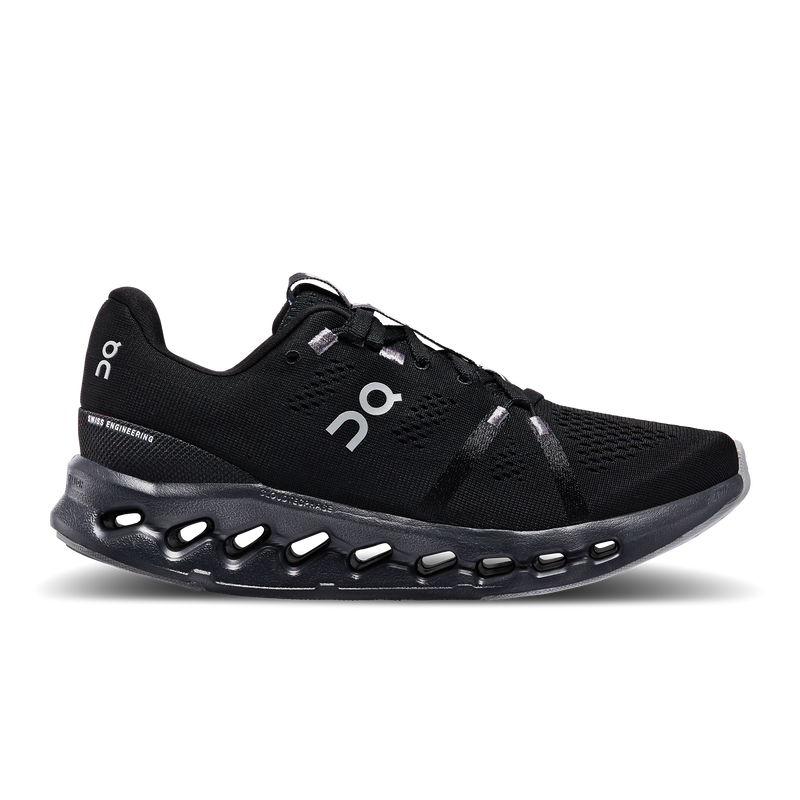 ON CLOUD SURFER ALL BLACK WOMAN
