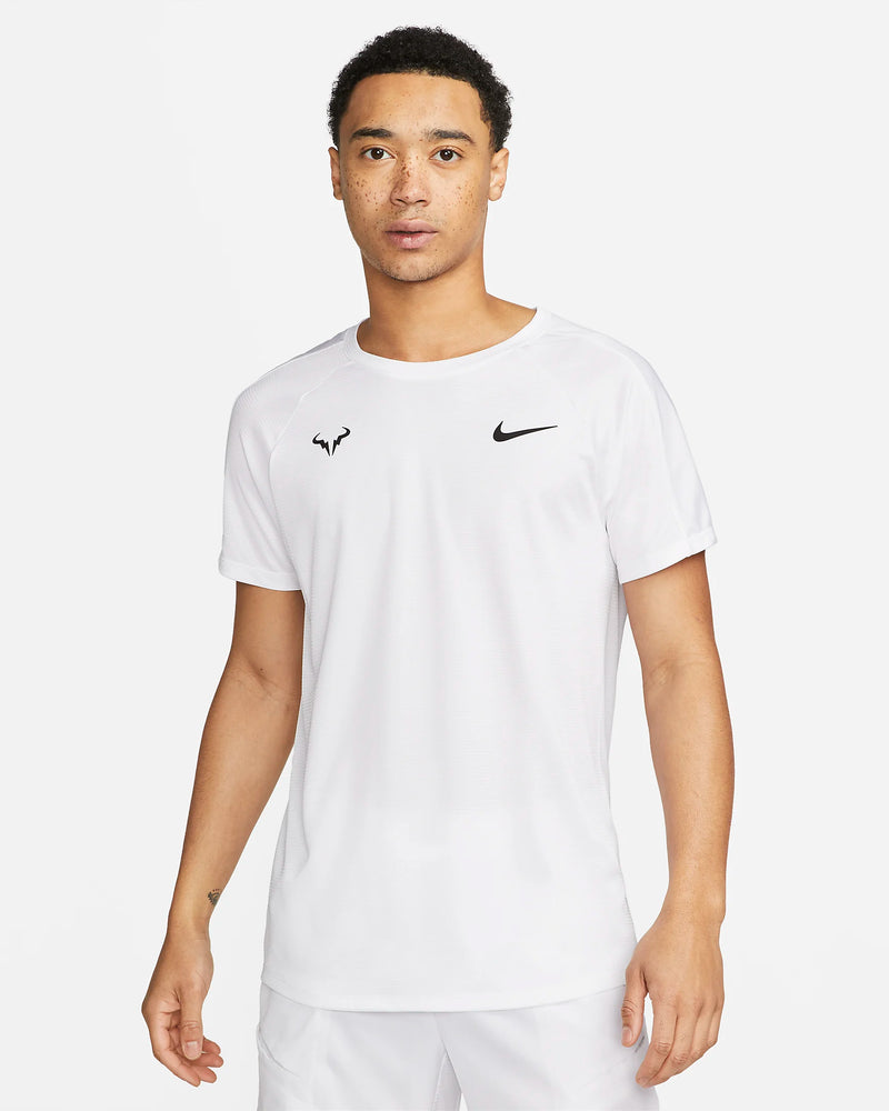 NIKE RAFA CHALLENGER T-SHIRT TENNIS WHITE MAN