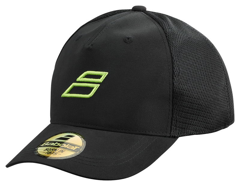 BABOLAT TRUCKER CAP BLACK/AERO