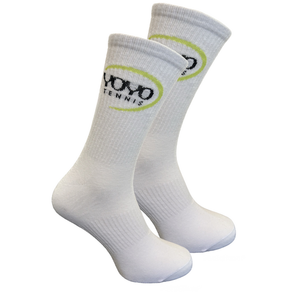 YOYO-TENNIS CREW SOCKS WHITE (1X)