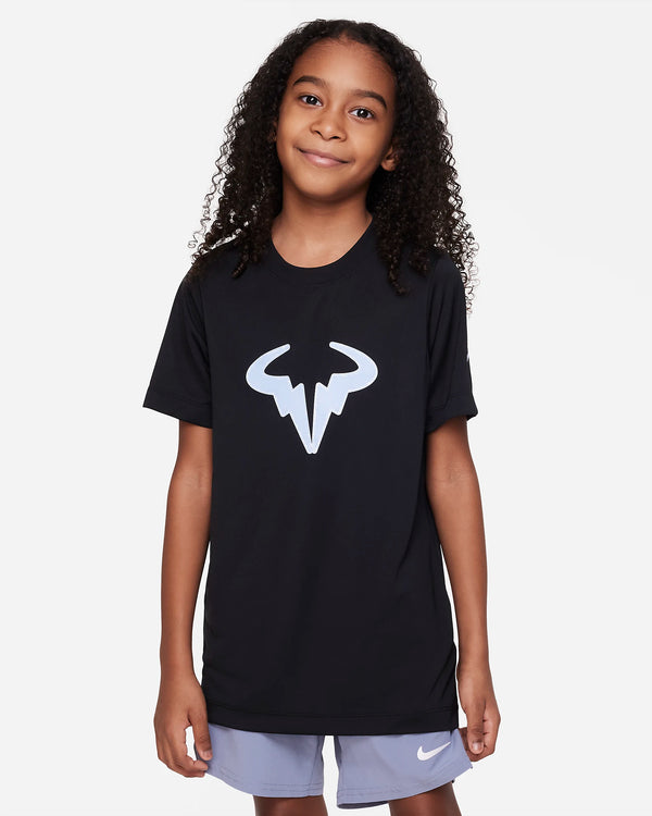 NIKE COURT RAFA T-SHIRT TENNIS BLACK BOY