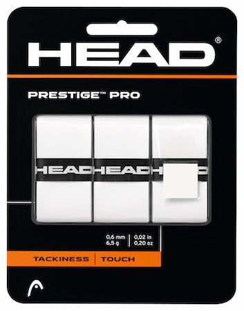HEAD PRESTIGE PRO OVERGRIP WHITE (3X)