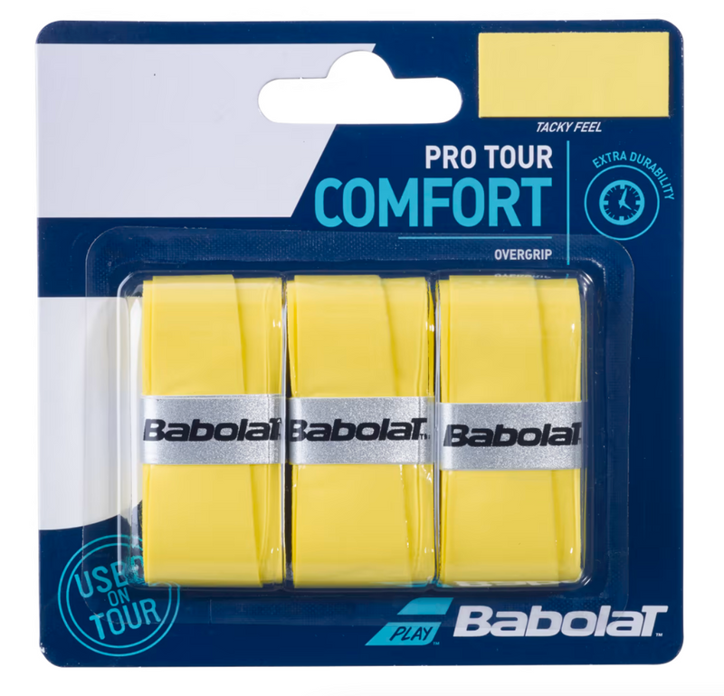 BABOLAT PRO TOUR COMFORT YELLOW (3X)