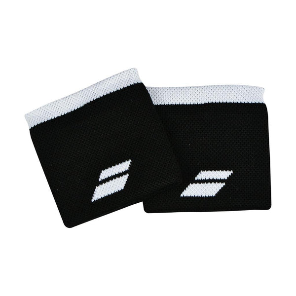 BABOLAT WRISTBAND BLACK/WHITE (2X)