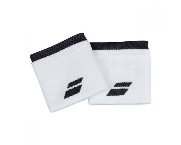 BABOLAT WRISTBAND WHITE/BLACK (2X)