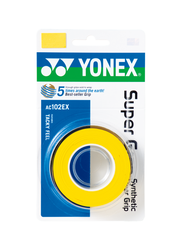 YONEX SUPER GRIP YELLOW (3X)