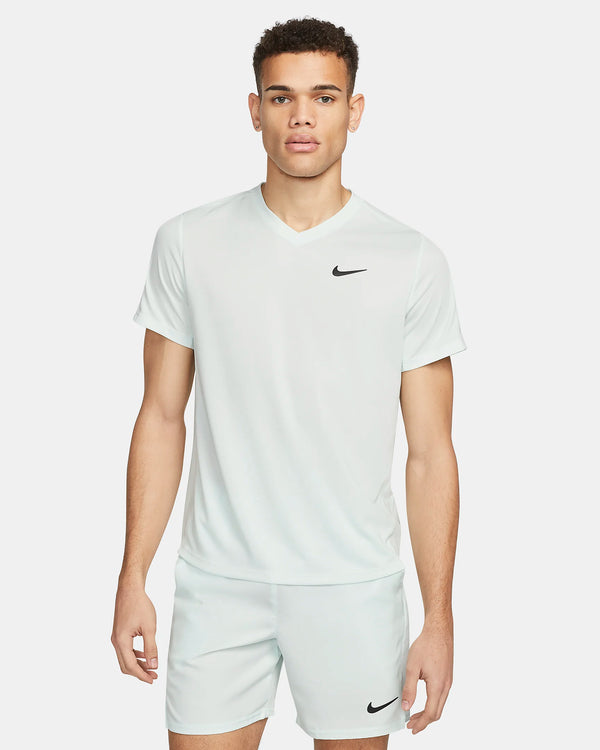 NIKE COURT VICTORY T-SHIRT TENNIS BARELY GREEN MAN