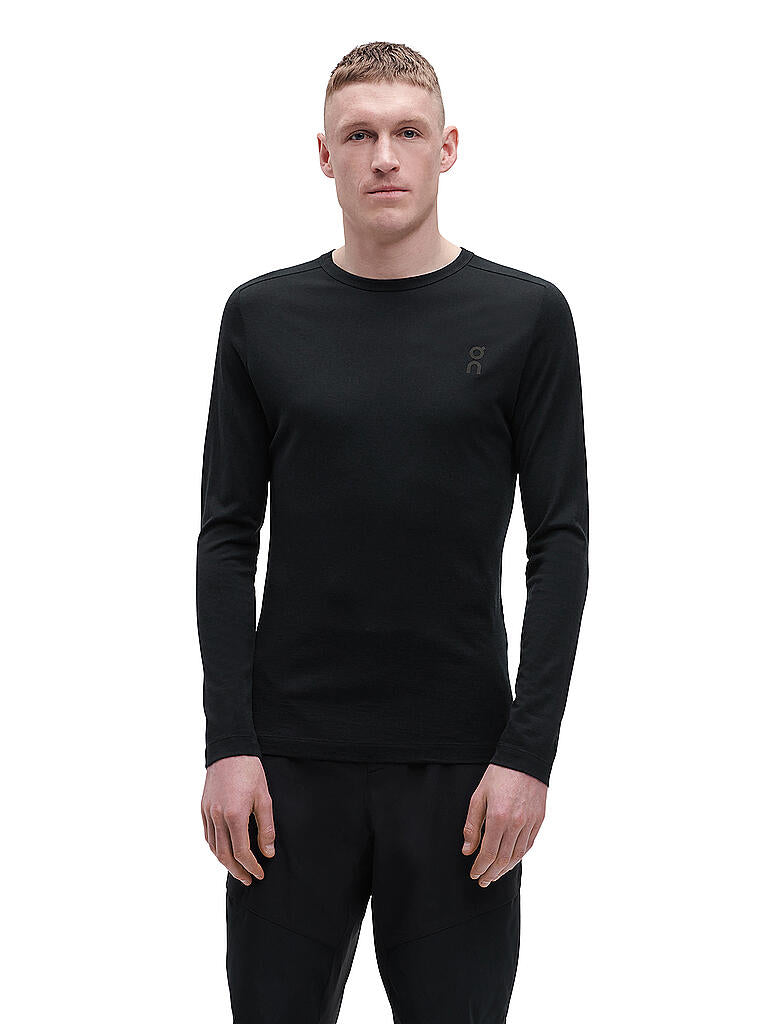 ON-RUNNING MERINO LONG-T BLACK MAN