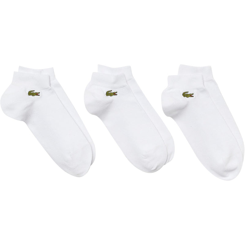 LACOSTE TENNIS LOW SOCKS WHITE (3X)