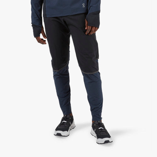 ON-RUNNING WATERPROOF PANTS BLACK/NAVY MAN