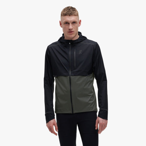 ON-RUNNING WEATHER JACKET BLACK/SHADOW MAN